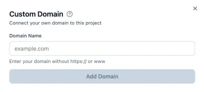 Enter domain